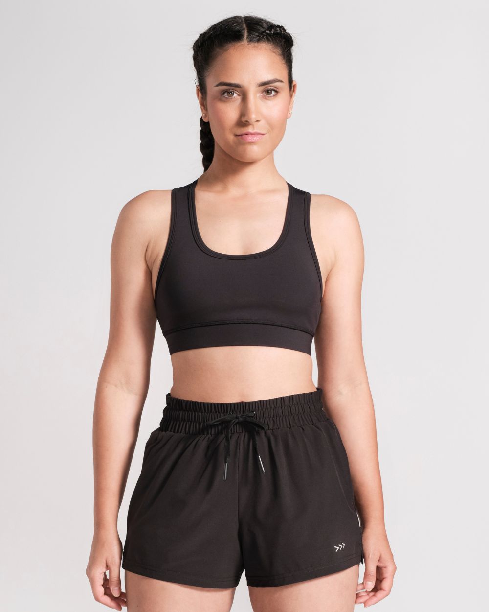 Racerback Sports Bra - Black image 4