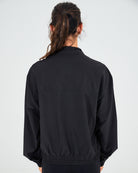 Womens Quarter Zip Jacket - Black image 2