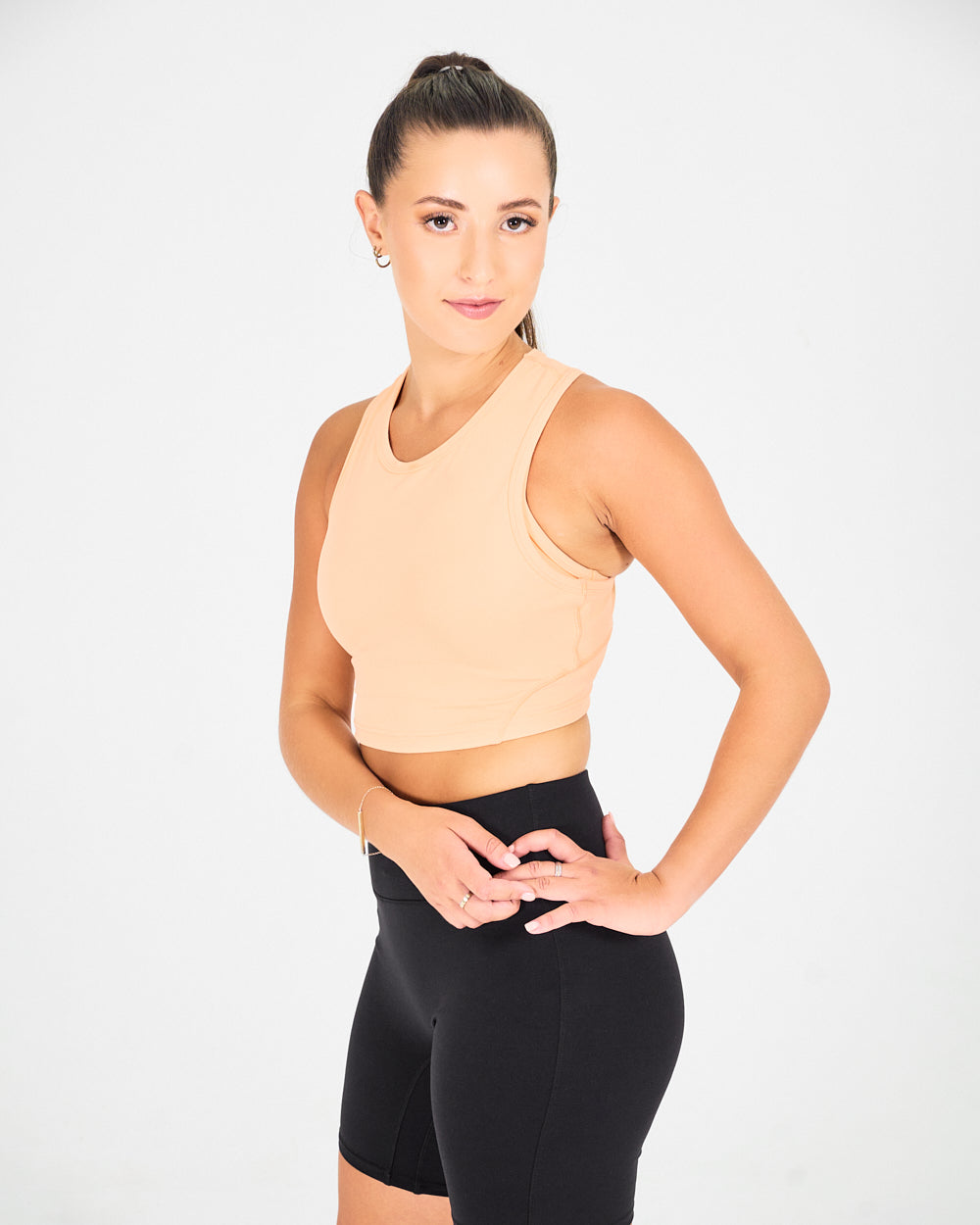 Womens Cropped Vest - Sunrise Peach image 0