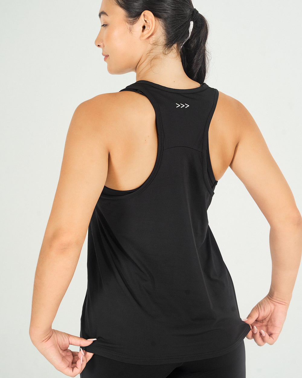 Womens Racerback Tank Top - Black image 4