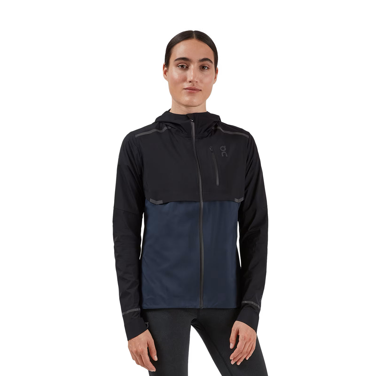 ON Cloud Womans - Windproof Weather Jacket - Black Navy – Verbe Activ