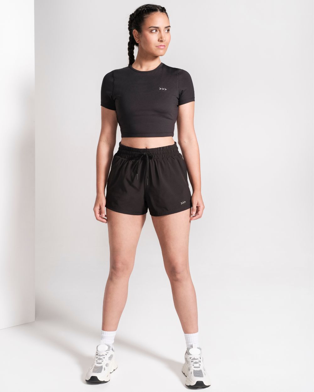 Fitted Cropped Tee - Black image 4