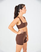 Womens Hot Shorts - Mocha Brown image 3