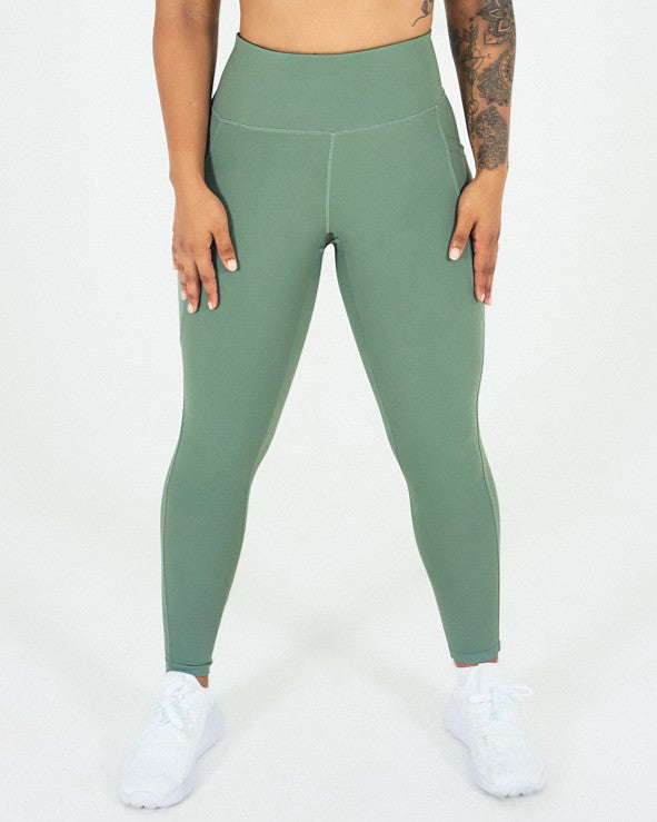 Womens Core Leggings - Forest Green image 0