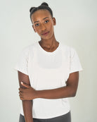 Womens Pinhole Boxy Tee - Vanilla White image 0
