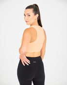 Womens Cropped Vest - Sunrise Peach image 2