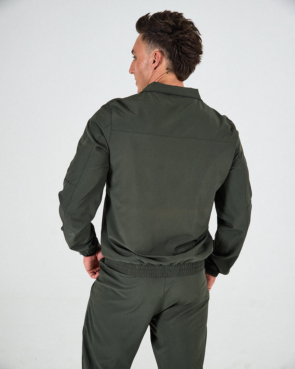 Mens Activ Jacket - Olive Green image 2