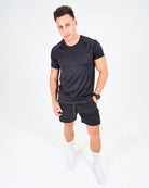 Mens Melange Activ Tee - Black image 4