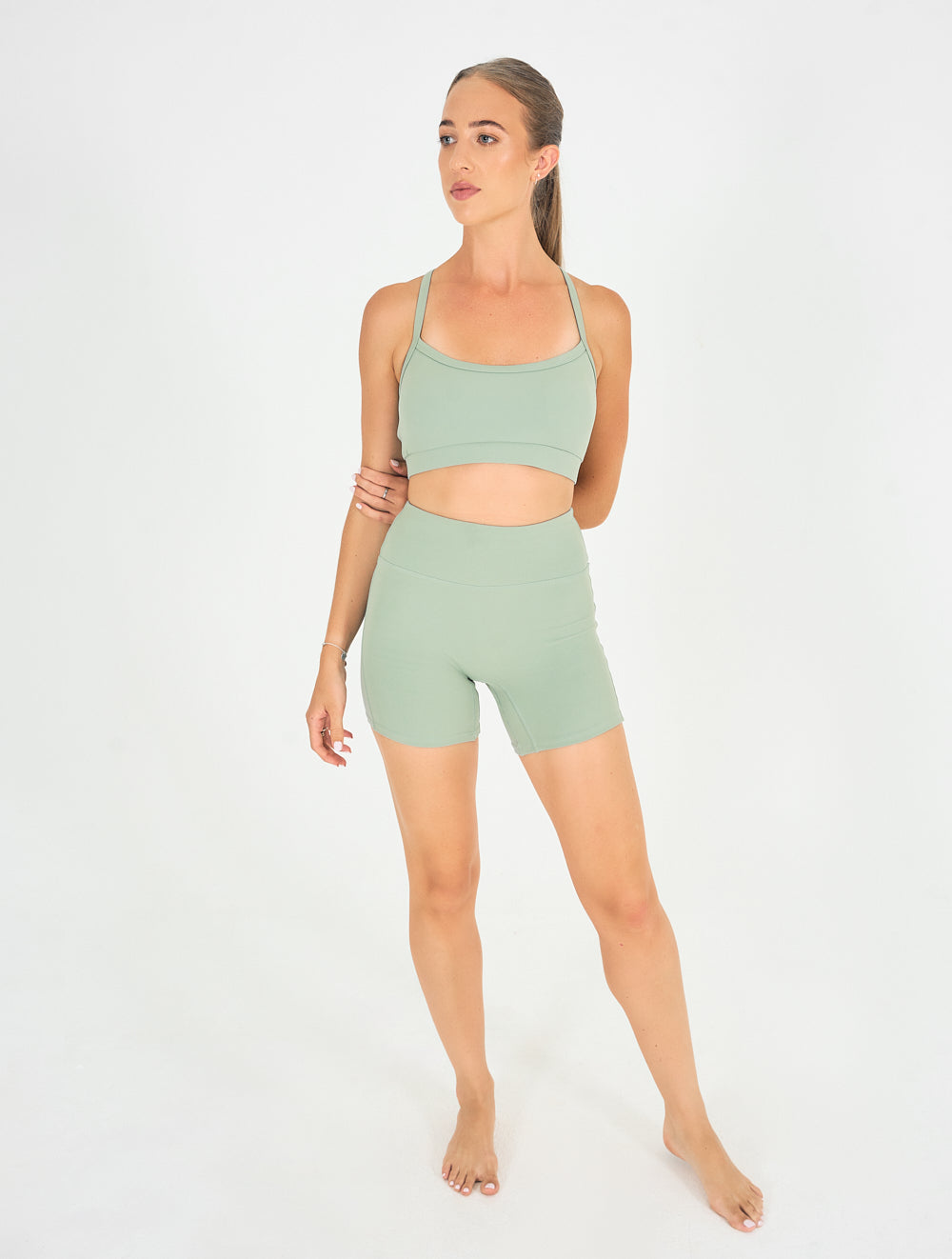 Womens Hot Shorts - Sage Green image 4
