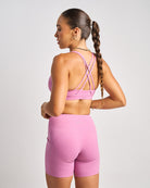 Womens Bike Shorts - Dusty Pink image 3