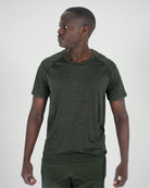Mens Melange Activ Tee - Olive Green image 0