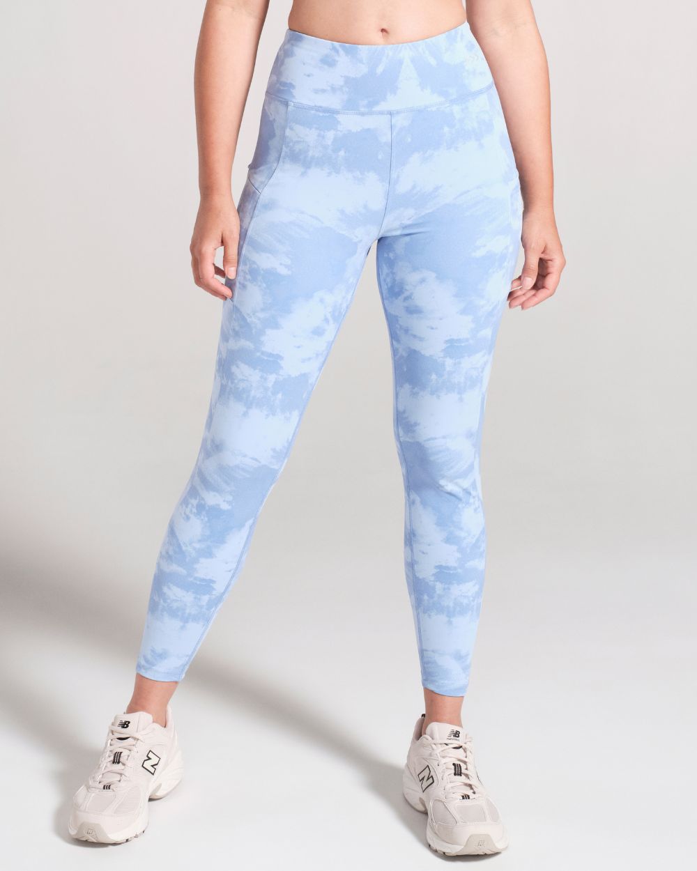 Printed 7/8 Leggings - Pale Blue image 0