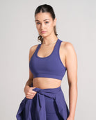 Racerback Sports Bra - Electric Blue image 4