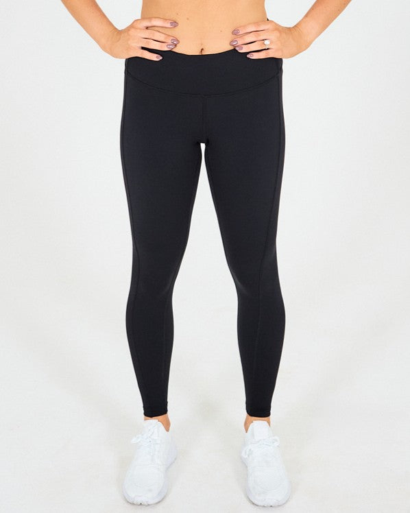 Womens Full Length Leggings - Black image 0