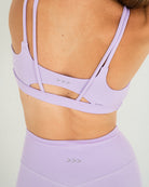 Womens Strappy Sports Bra - Lilac image 5