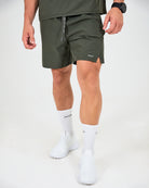 Mens Core 7-Inch Shorts - Olive Green image 3