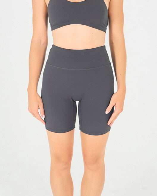 Womens Mid-Thigh Shorts - Sapphire Grey image 0