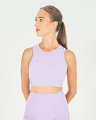 Womens Cropped Vest - Lilac image 0