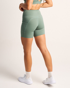 Womens Bike Shorts - Forest Green image 3