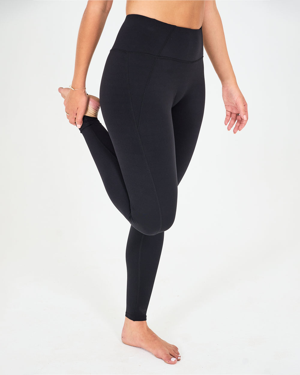 Womens Full Length Leggings - Black image 3