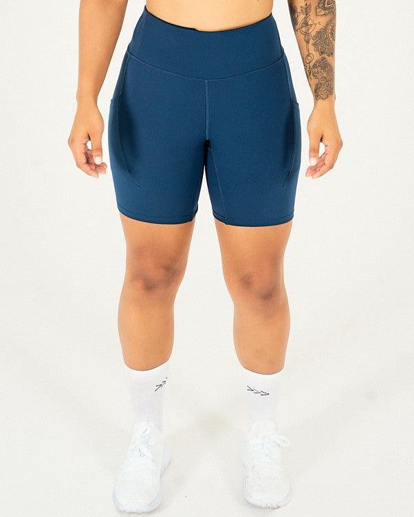 Womens Bike Shorts - Navy image 0