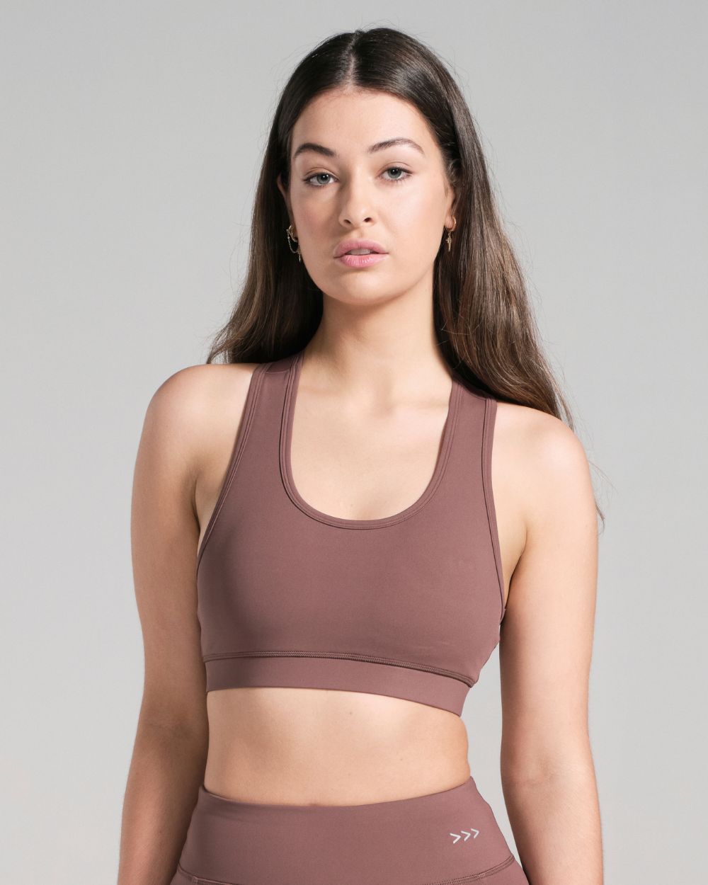 Racerback Sports Bra - Brown image 0