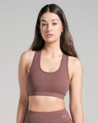 Racerback Sports Bra - Brown image 0