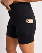 Womens Bike Shorts - Black image 3
