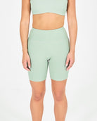 Womens Mid-Thigh Shorts - Sage Green image 0