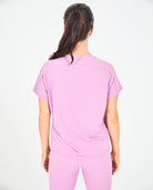 Womens Pinhole Boxy Tee - Dusty Pink image 4