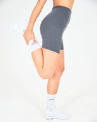 Womens Bike Shorts - Charcoal image 2