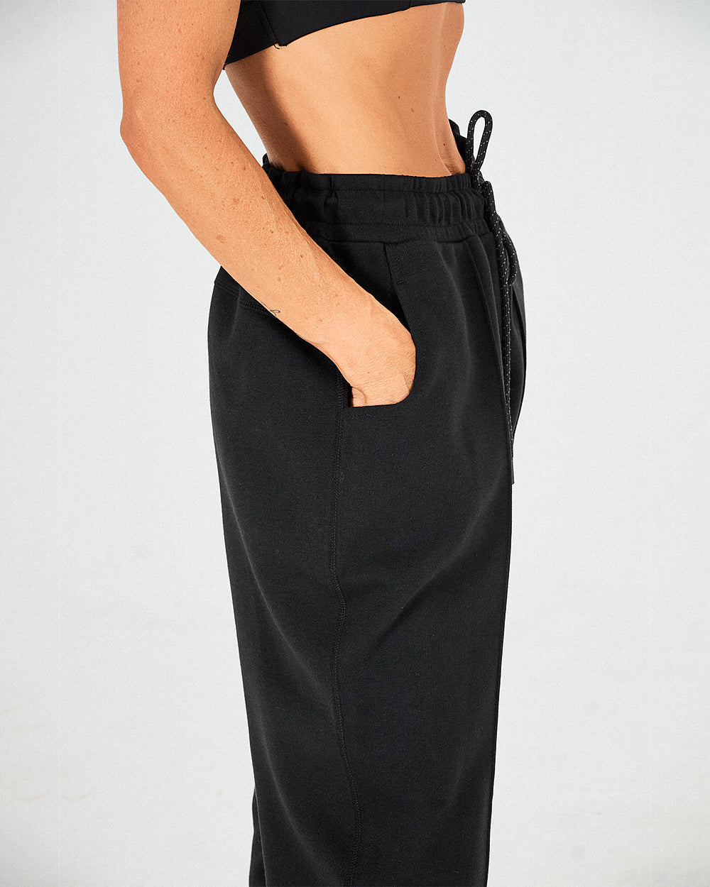 Womens Scuba Joggers - Black image 2