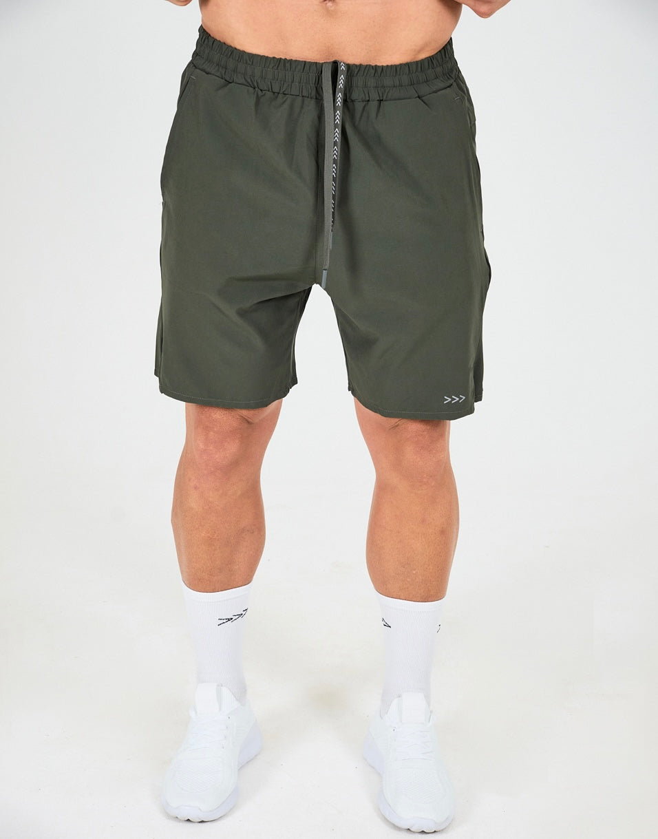 Mens Core 7-Inch Shorts - Olive Green image 0