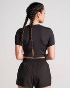 Fitted Cropped Tee - Black image 3