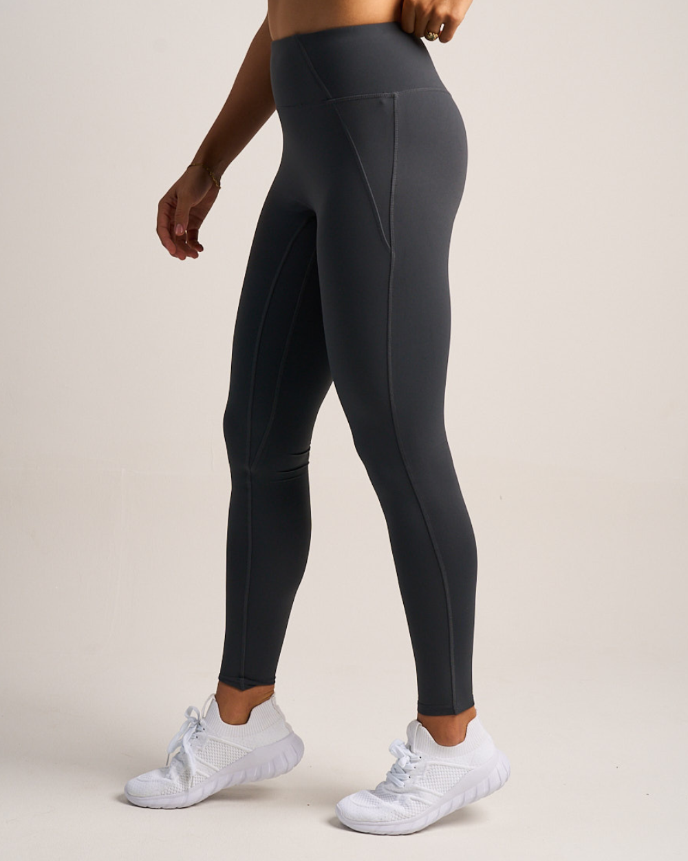 Womens Full Length Leggings - Sapphire Grey image 2
