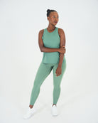 Womens Racerback Tank Top - Forest Green image 5