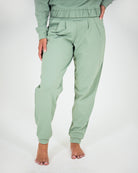 Womens Relaxed Yoga Pants - Sage Green image 0