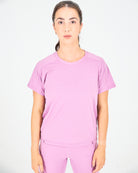Womens Pinhole Boxy Tee - Dusty Pink image 0