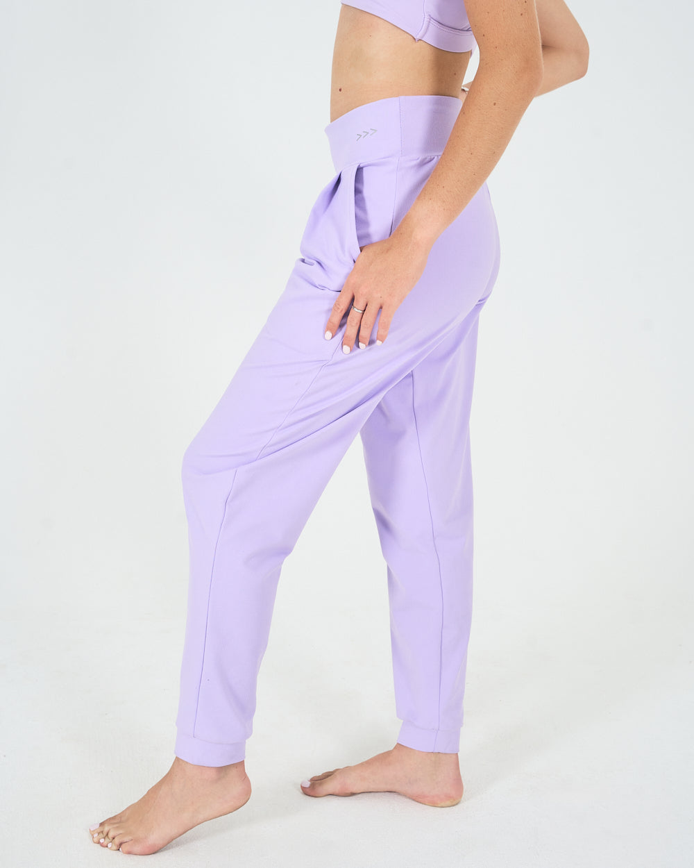 Womens Relaxed Yoga Pants - Lilac image 2