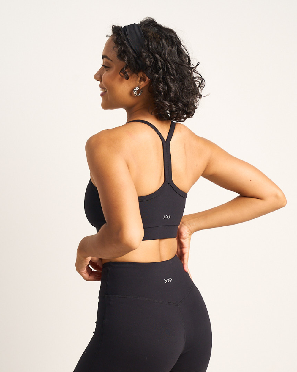 Womens Y Back Sports Bra - Black image 3