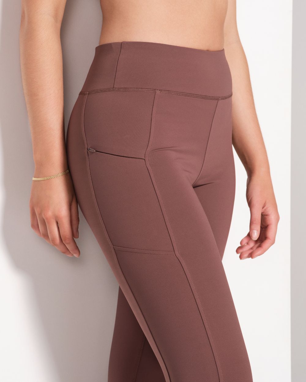 7/8 Leggings - Brown image 4