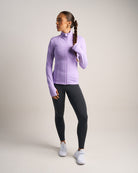 Womens Fitted Long Sleeve Jacket - Lilac image 2
