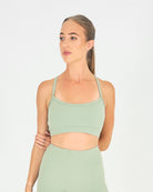 Womens Y Back Sports Bra - Sage Green image 0