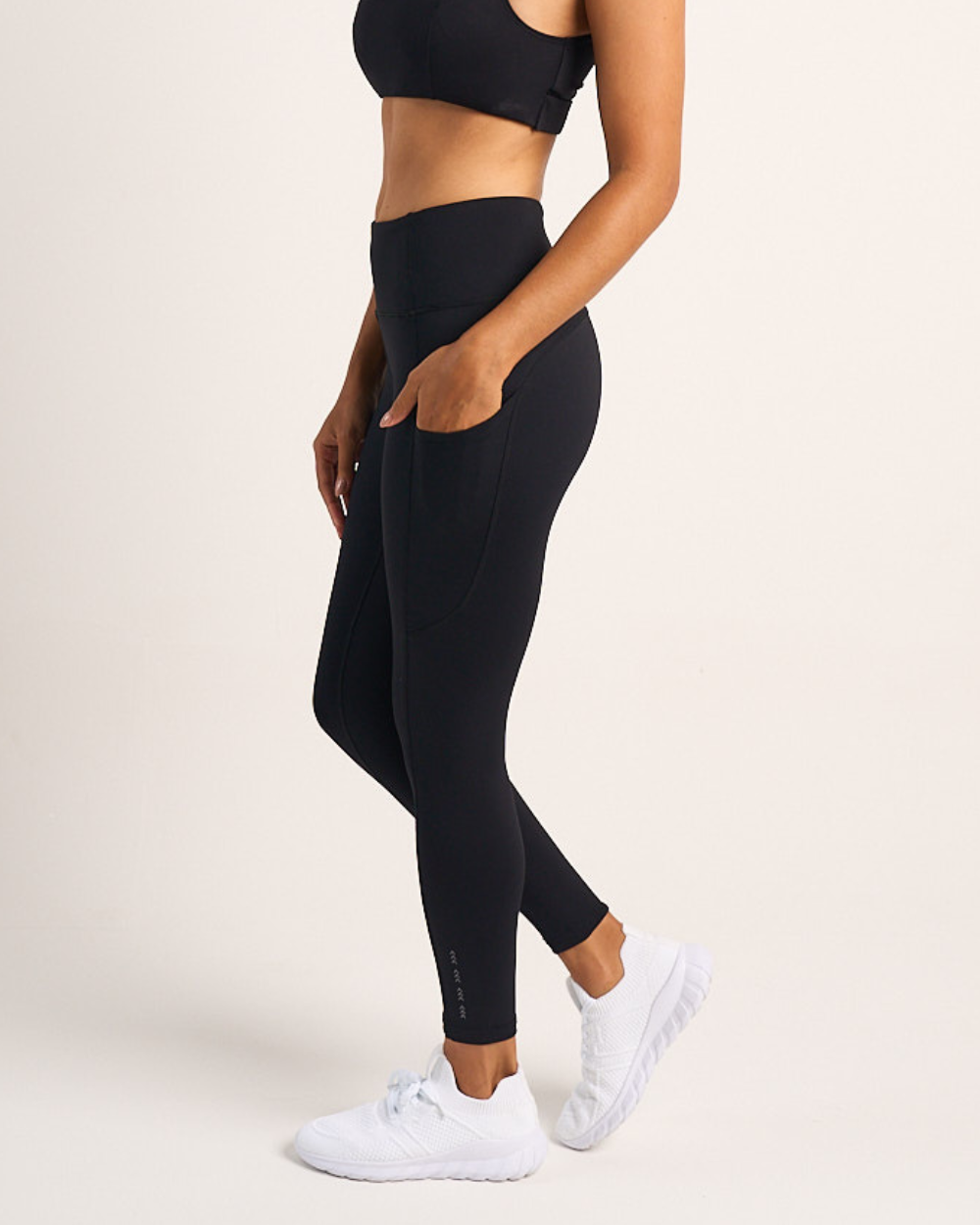 Womens Active Leggings - Black image 2