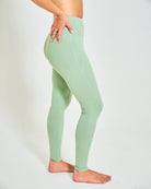 Womens Full Length Leggings - Sage Green image 2