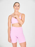 Womens Mid-Thigh Shorts - Pastel Pink image 3