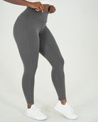 Womens Full Length Leggings - Charcoal image 2