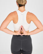 Womens Cropped Vest - Vanilla White image 3