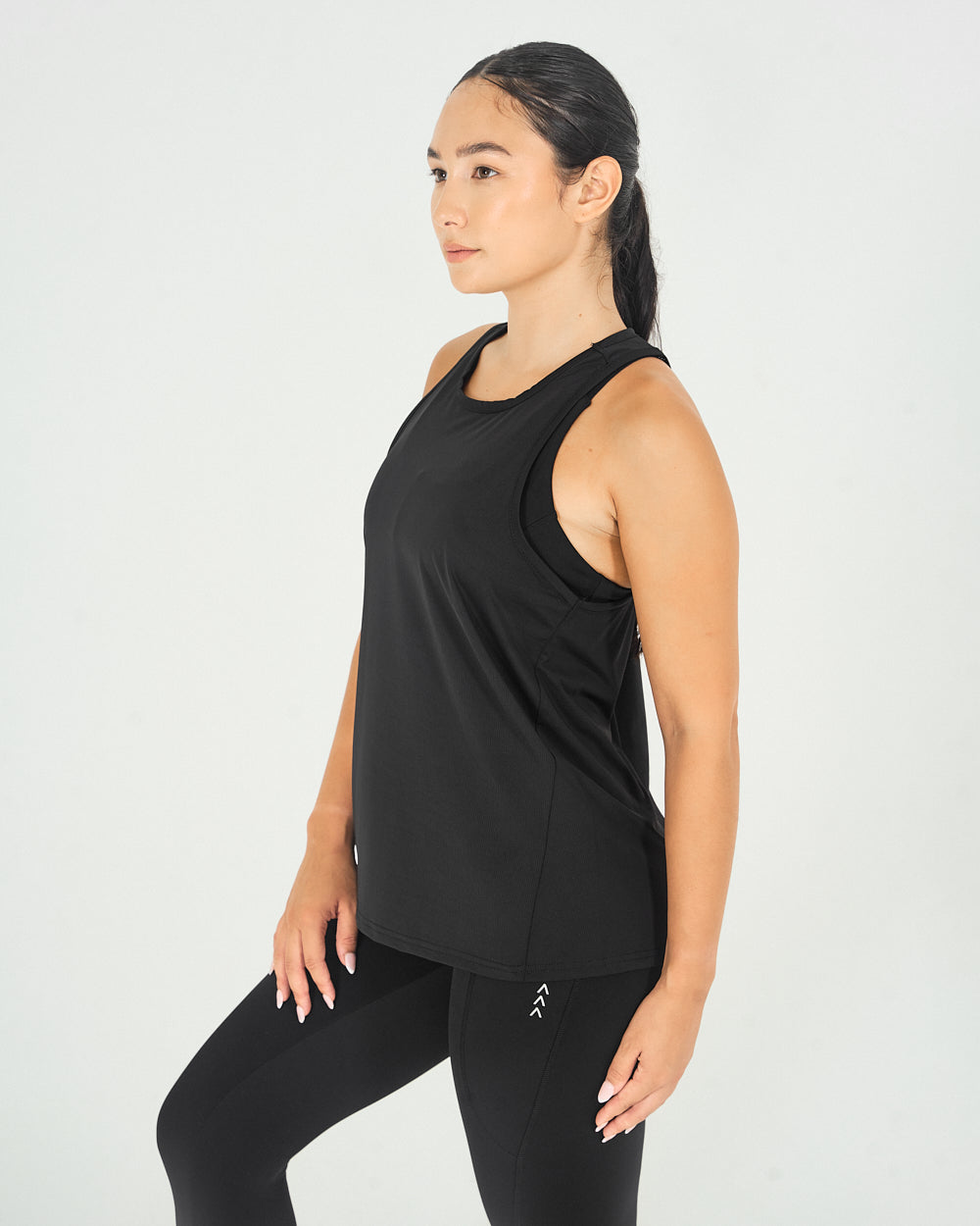 Womens Racerback Tank Top - Black image 2