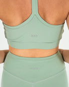 Womens Mid-Thigh Shorts - Sage Green image 5